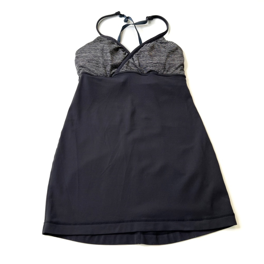 Lululemon Tank Top Womens Faux Wrap Tank Built in Bra